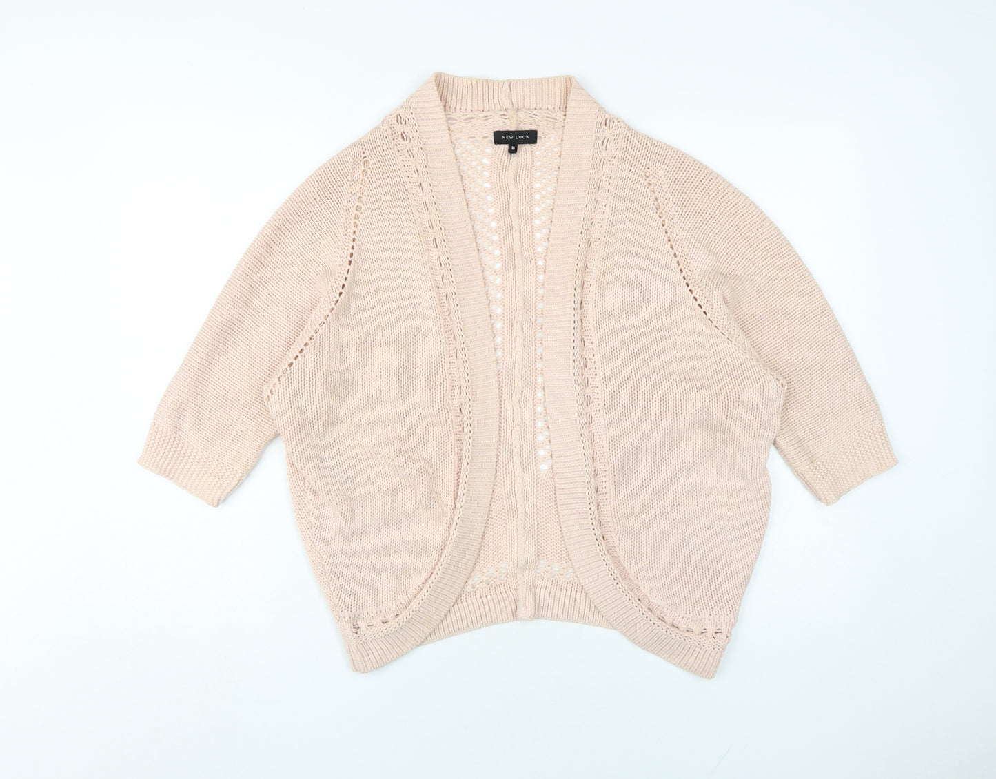 New Look Women's Beige Open Cardigan Size 10