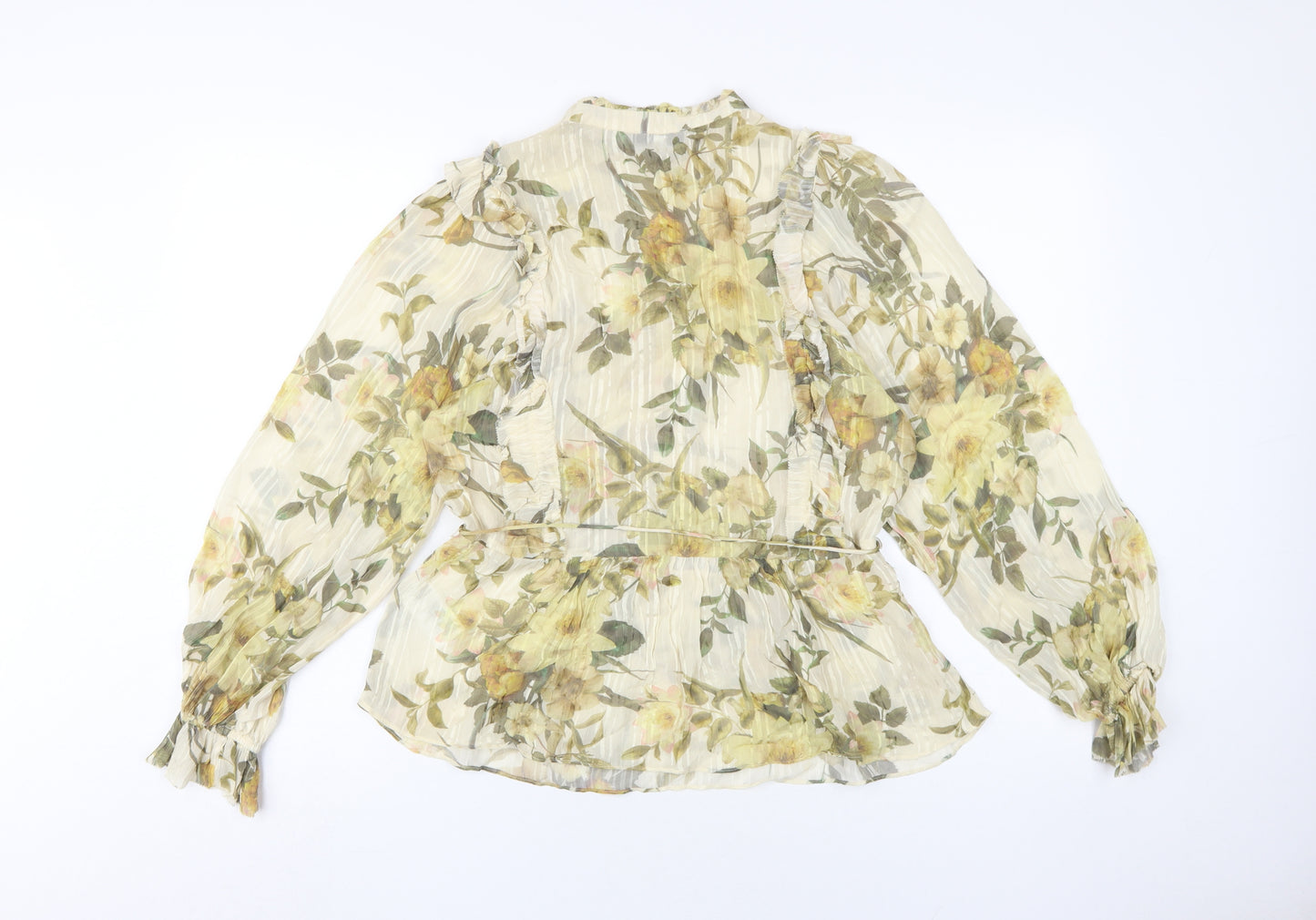 Reiss Women's Multicoloured Floral Blouse UK 4
