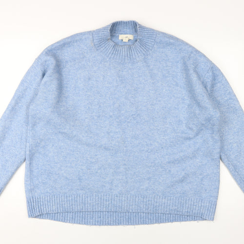 H&M Women's Blue Pullover Jumper - Size M