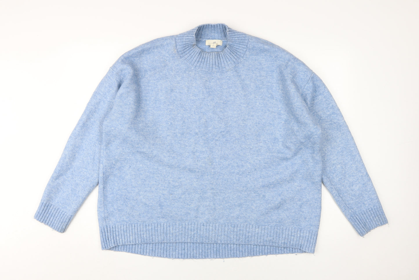 H&M Women's Blue Pullover Jumper - Size M
