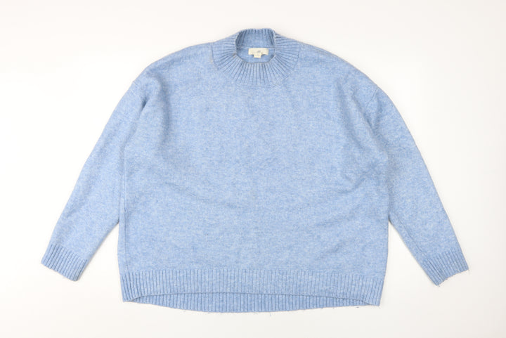 H&M Women's Blue Pullover Jumper - Size M