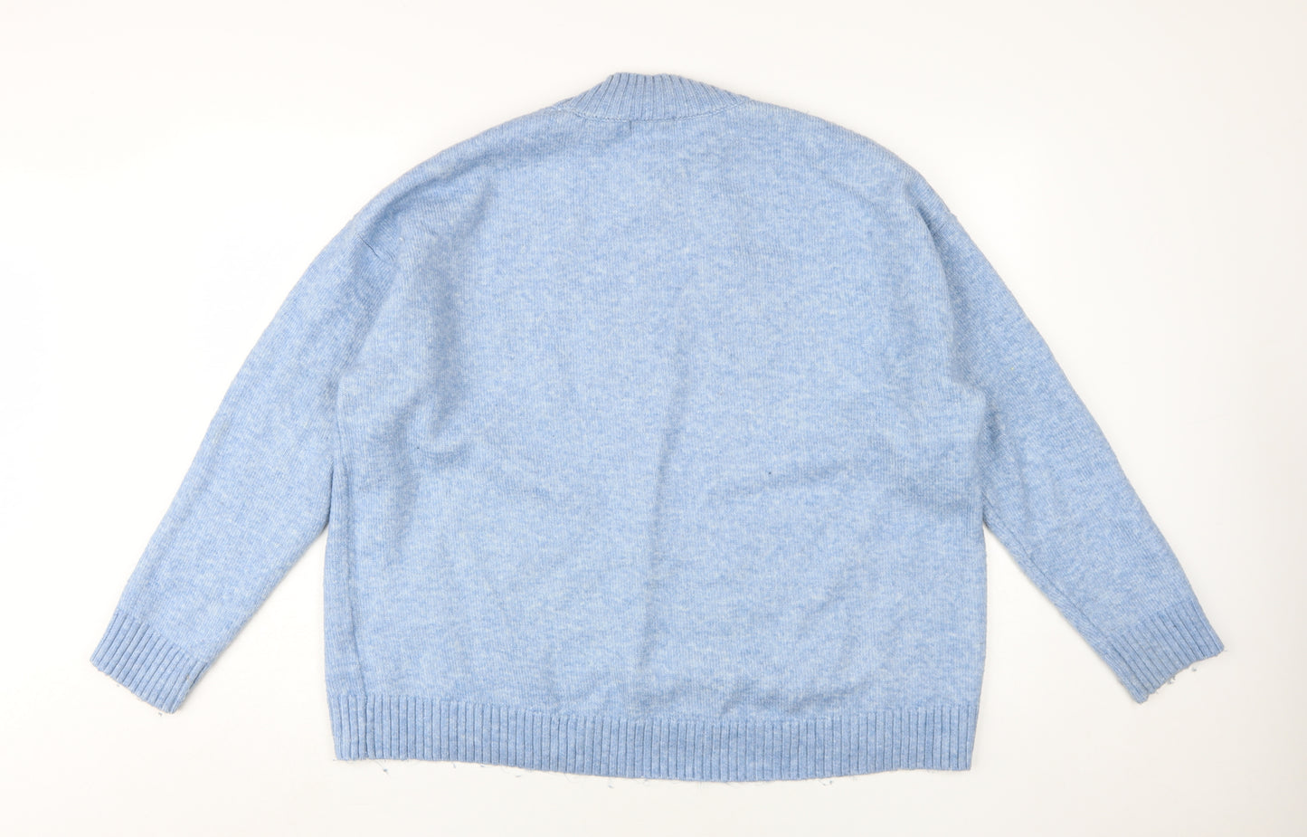 H&M Women's Blue Pullover Jumper - Size M