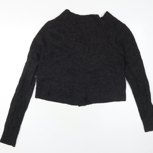 Arket Women's Black V-Neck Cardigan S