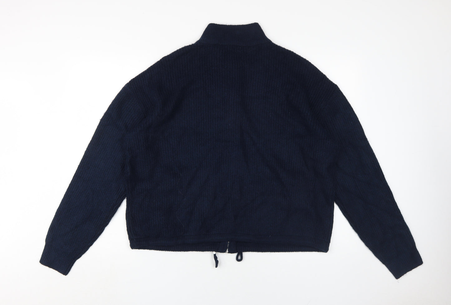 Marks and Spencer Women's Blue Full Zip Jumper L