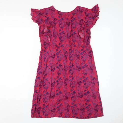 Weird Fish Women's Multicoloured Size 10 Knee Length Dress