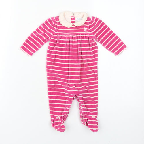 Ralph Lauren Pink Stripe Unisex Baby Grow 3-6 Months