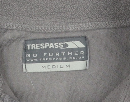 Trespass Men's Grey 1/4 Zip Fleece Sweatshirt M