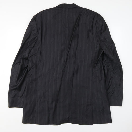 Jeff Banks Men's Black 44 Blazer Striped Formal Long