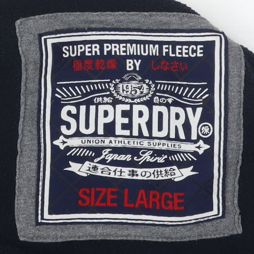 Superdry Men's Black Henley Sweatshirt - Size L