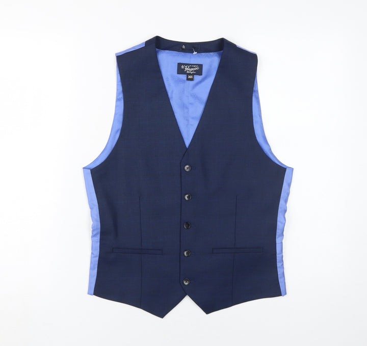 Penguin Men's Blue Suit Waistcoat 36S Formal
