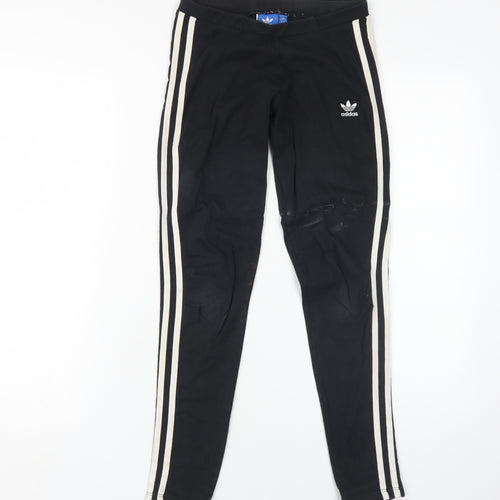 Adidas Women's Black Ankle Leggings, M, Athleisure