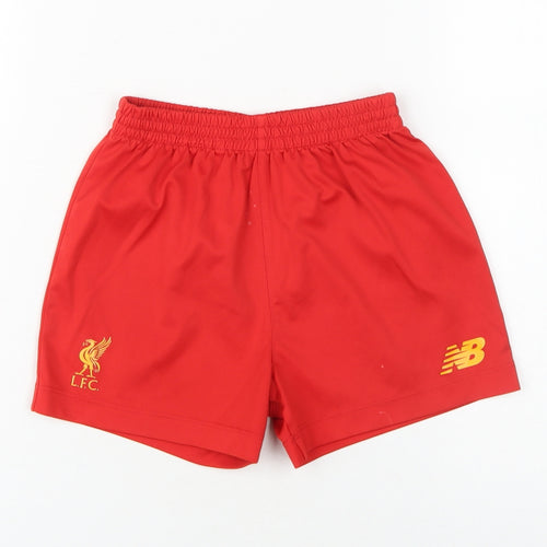 New Balance Boys Red Athletic Football Shorts 4-5 Years