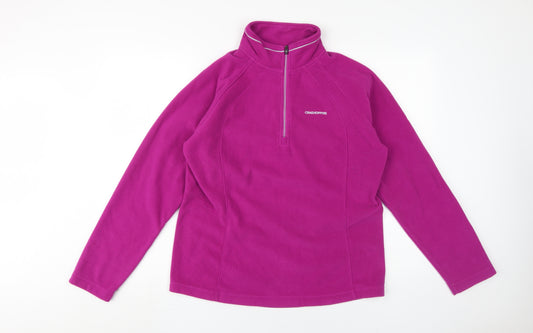 Craghoppers Women's Pink Fleece Pullover Sweatshirt UK 14