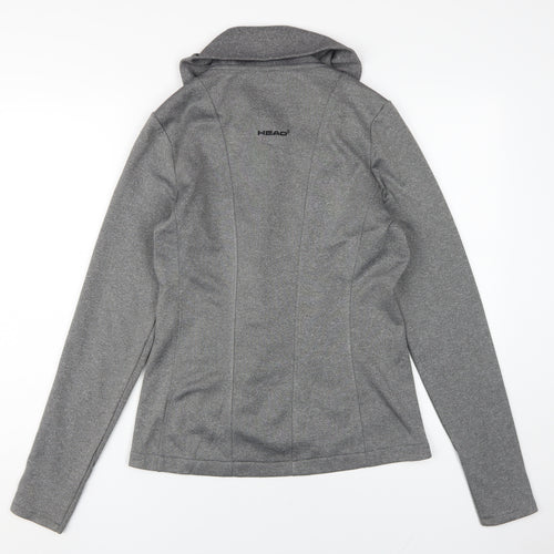 Head Women's Grey Biker Jacket - Size S, Casual Style