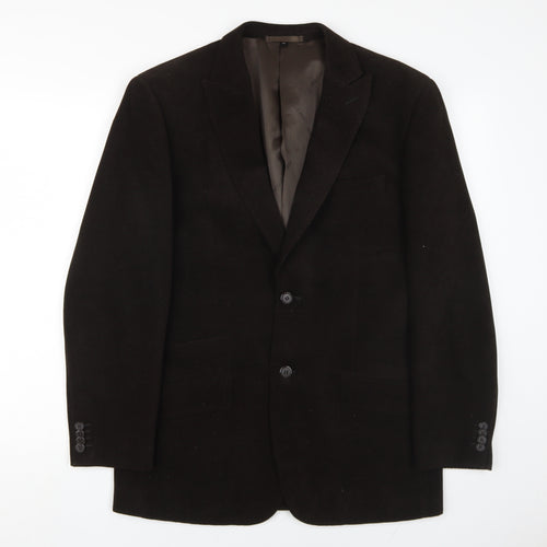 Feraud Men's Brown 38 Single-Breasted Blazer