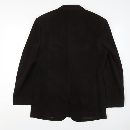 Feraud Men's Brown 38 Single-Breasted Blazer
