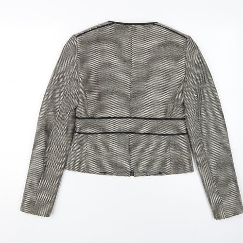 Hobbs Women's Black Tweed Slim Jacket Size 6