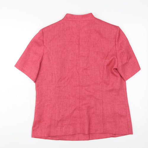 Eastex Women's Red Blazer Jacket Size 14 Short Sleeve