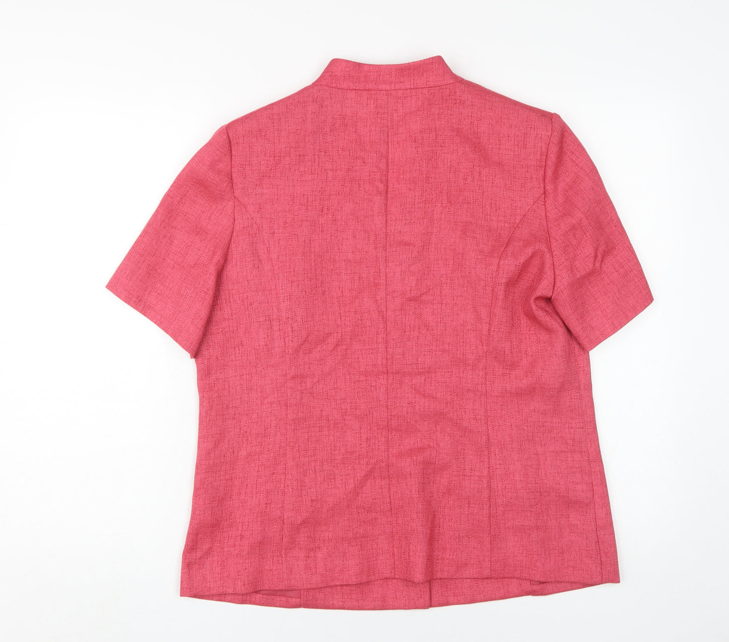 Eastex Women's Red Blazer Jacket Size 14 Short Sleeve