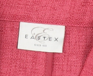 Eastex Women's Red Blazer Jacket Size 14 Short Sleeve