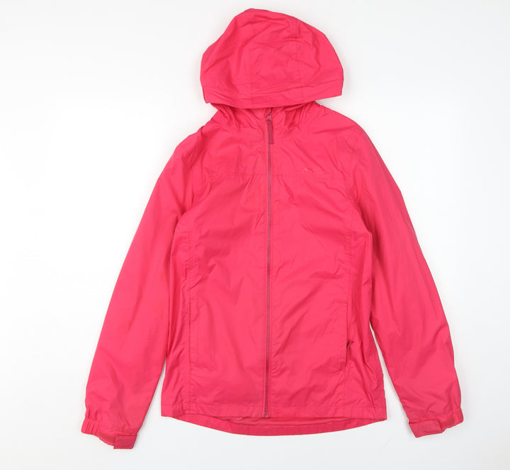 Mountain Warehouse Girls Pink Rain Coat 13 Years Waterproof
