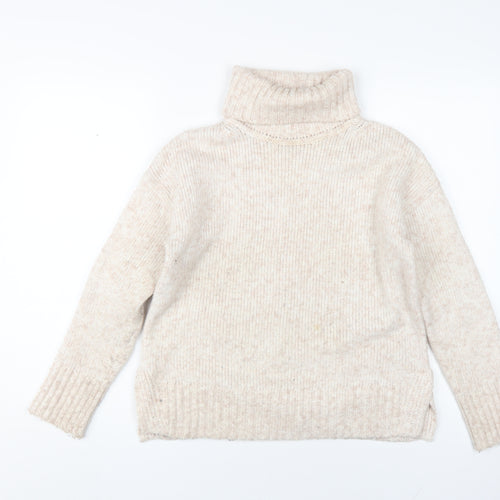 Banana Republic Women's Beige Roll Neck Jumper XS