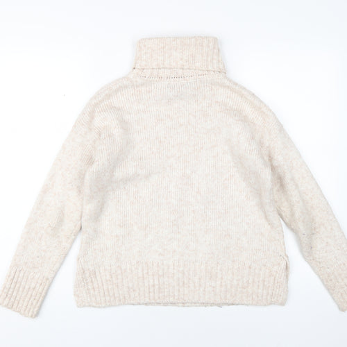 Banana Republic Women's Beige Roll Neck Jumper XS
