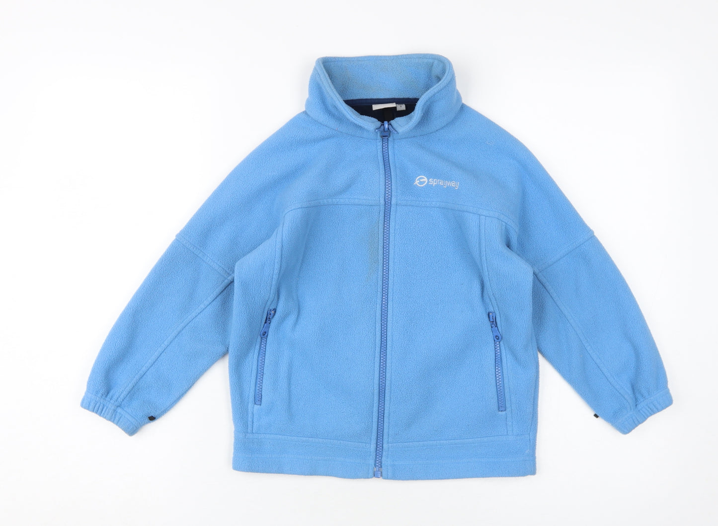 Sprayway Boys Blue Fleece Jacket 6 Years Full Zip Outdoor