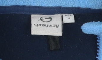 Sprayway Boys Blue Fleece Jacket 6 Years Full Zip Outdoor