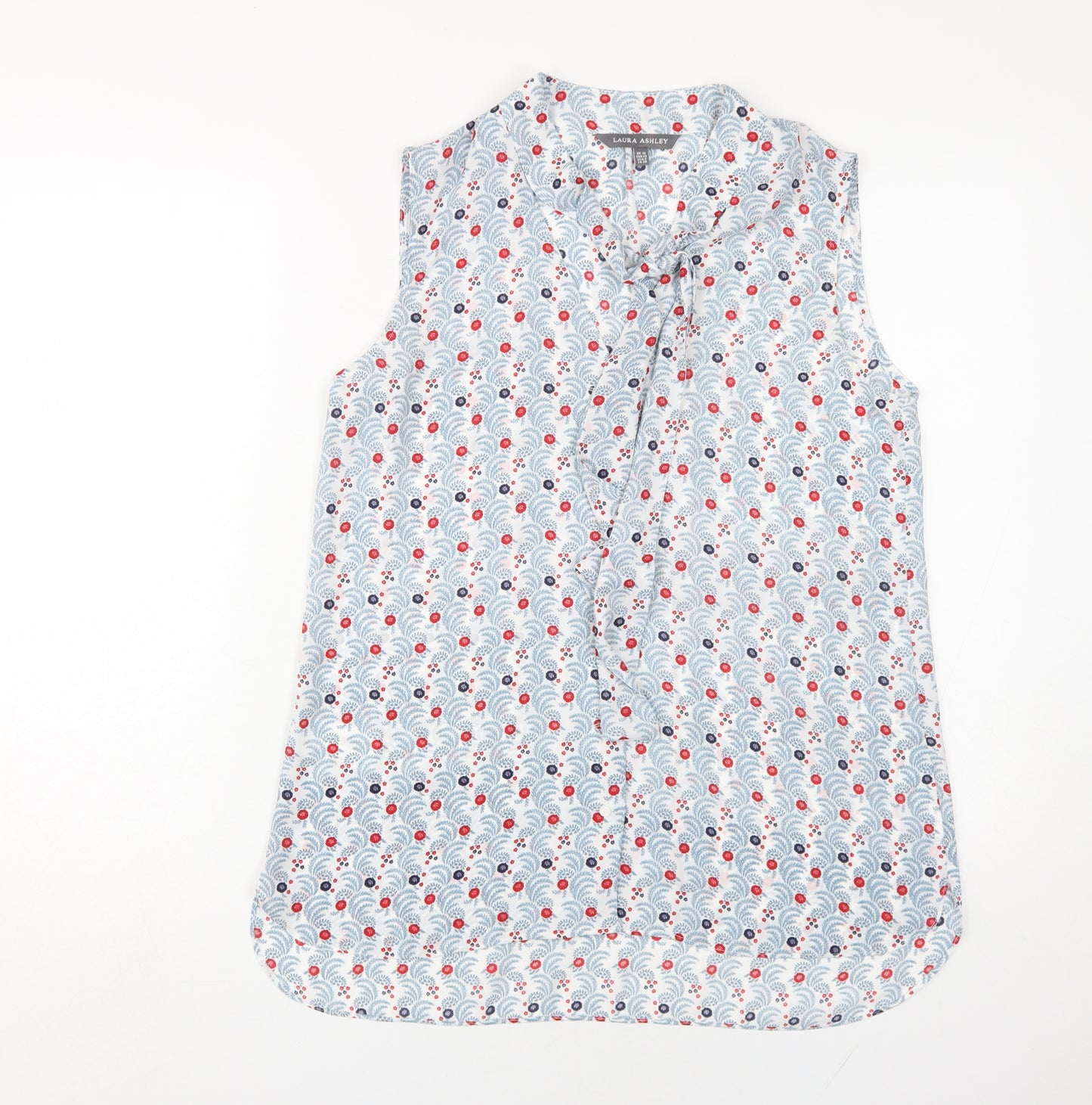 Laura Ashley Women's Floral Blouse, Size 10, Sleeveless