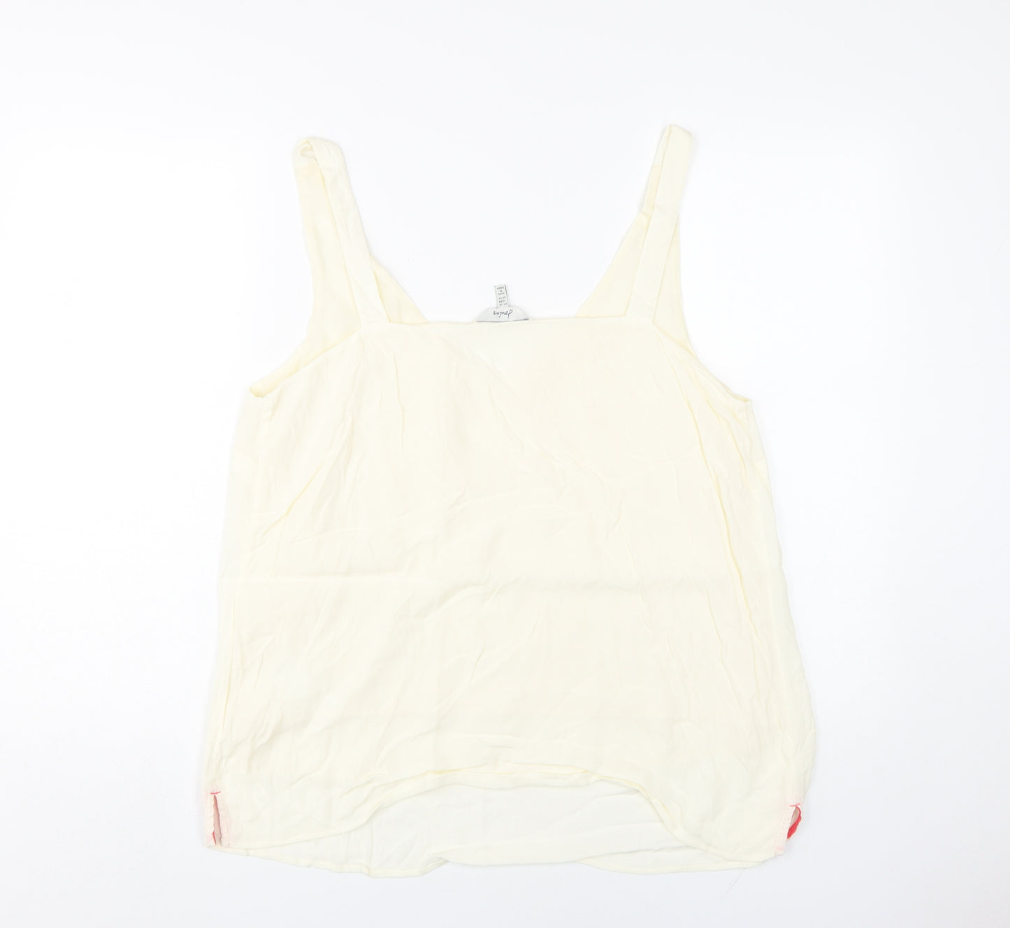 Joules Women’s Ivory V-Neck Tank Top, Size 16