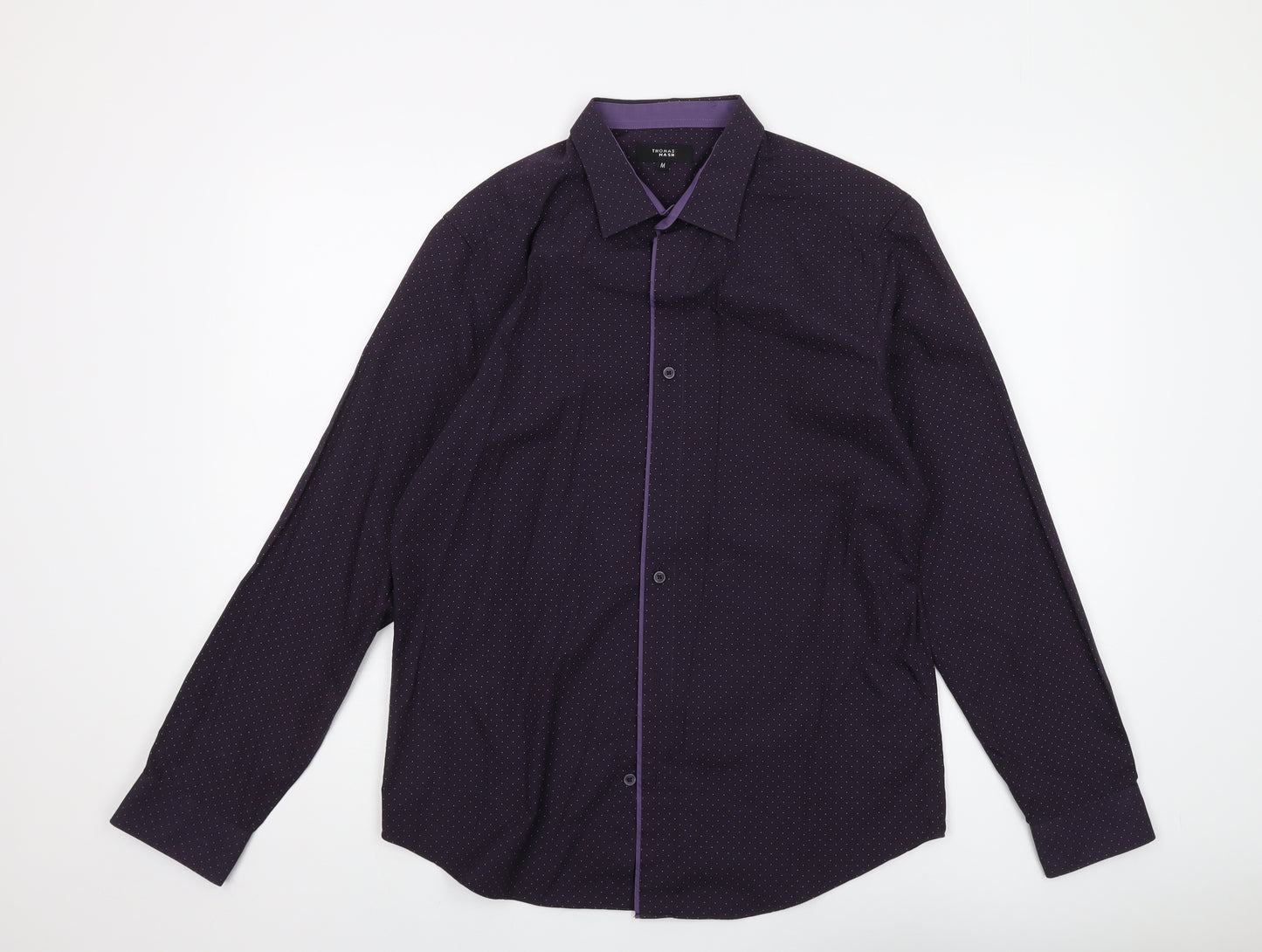 Thomas Nash Unisex Purple Polka Dot Shirt M