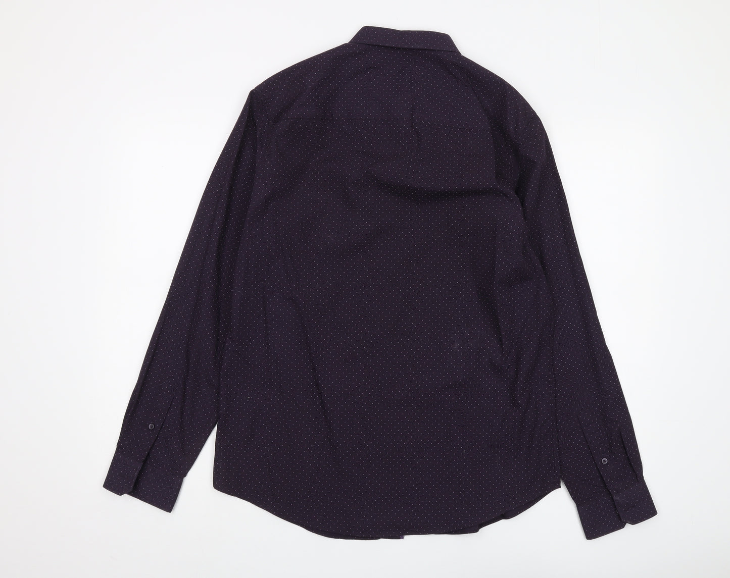 Thomas Nash Unisex Purple Polka Dot Shirt M