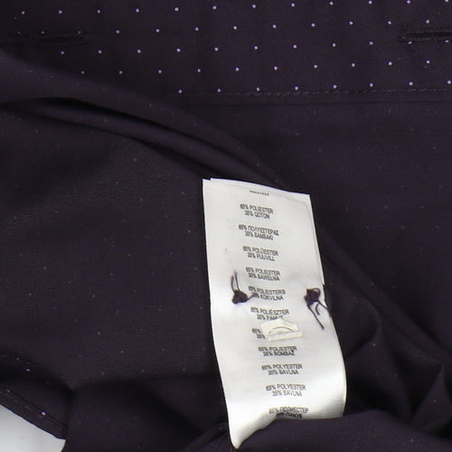 Thomas Nash Unisex Purple Polka Dot Shirt M