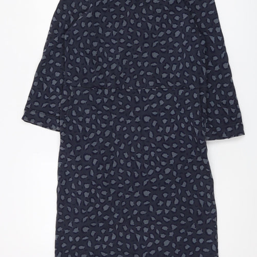 Boden Women's Blue Animal Print Shift Dress - Size 8