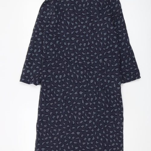 Boden Women's Blue Animal Print Shift Dress - Size 8