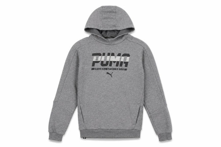 Puma Boys Grey Pullover Hoodie XL with Logo Accent