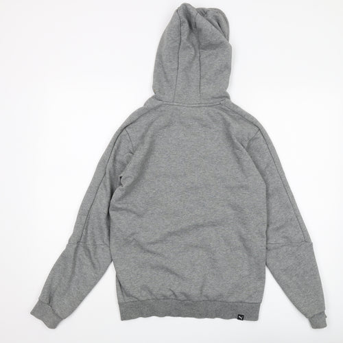 Puma Boys Grey Pullover Hoodie XL with Logo Accent