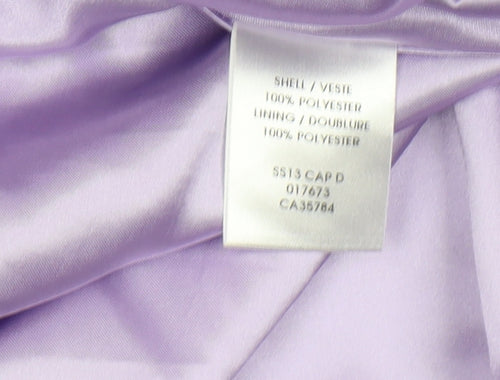 Jacques Vert Women's Purple Floral Dress UK 12