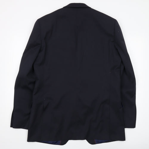 Austin Reed Men's Blue Suit Jacket 44L Long Formal Wear
