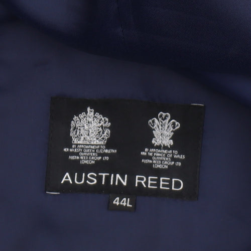 Austin Reed Men's Blue Suit Jacket 44L Long Formal Wear