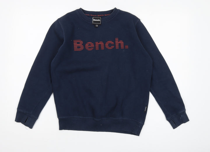 Bench Boys Blue Pullover Sweatshirt, Logo, 11-12 Years