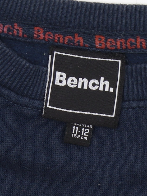 Bench Boys Blue Pullover Sweatshirt, Logo, 11-12 Years