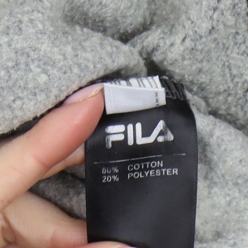 Fila Men's Black Pullover Sweatshirt - Size L