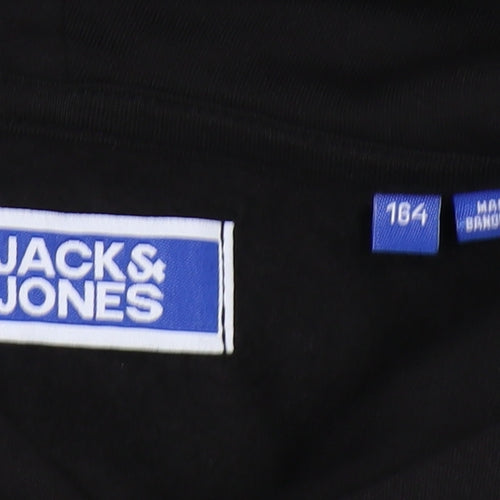 Jack & Jones Boys Black Pullover Hoodie Age 11