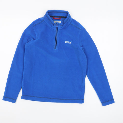 Regatta Boys Blue Fleece 1/4 Zip Sweatshirt 9-10 Years