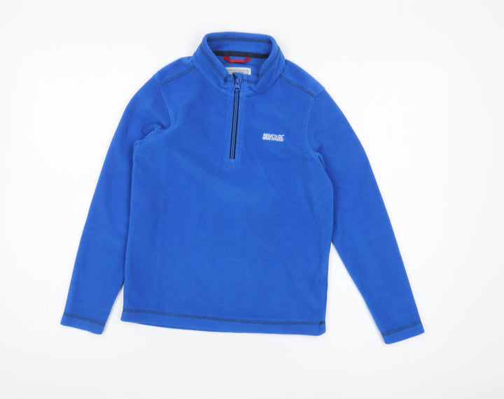 Regatta Boys Blue Fleece 1/4 Zip Sweatshirt 9-10 Years