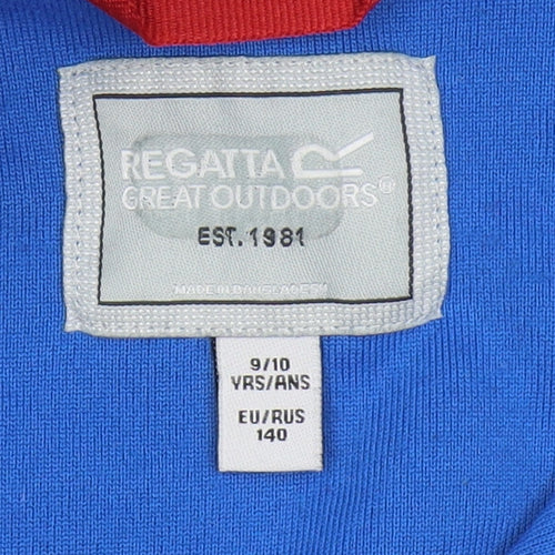Regatta Boys Blue Fleece 1/4 Zip Sweatshirt 9-10 Years