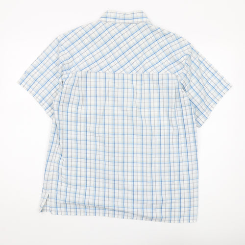 Craghoppers Men's Check Short Sleeve Shirt Blue M