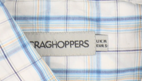 Craghoppers Men's Check Short Sleeve Shirt Blue M
